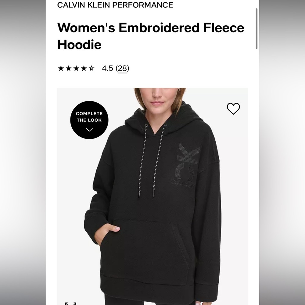 Calvin Klein Embroidered Performance Hoodie